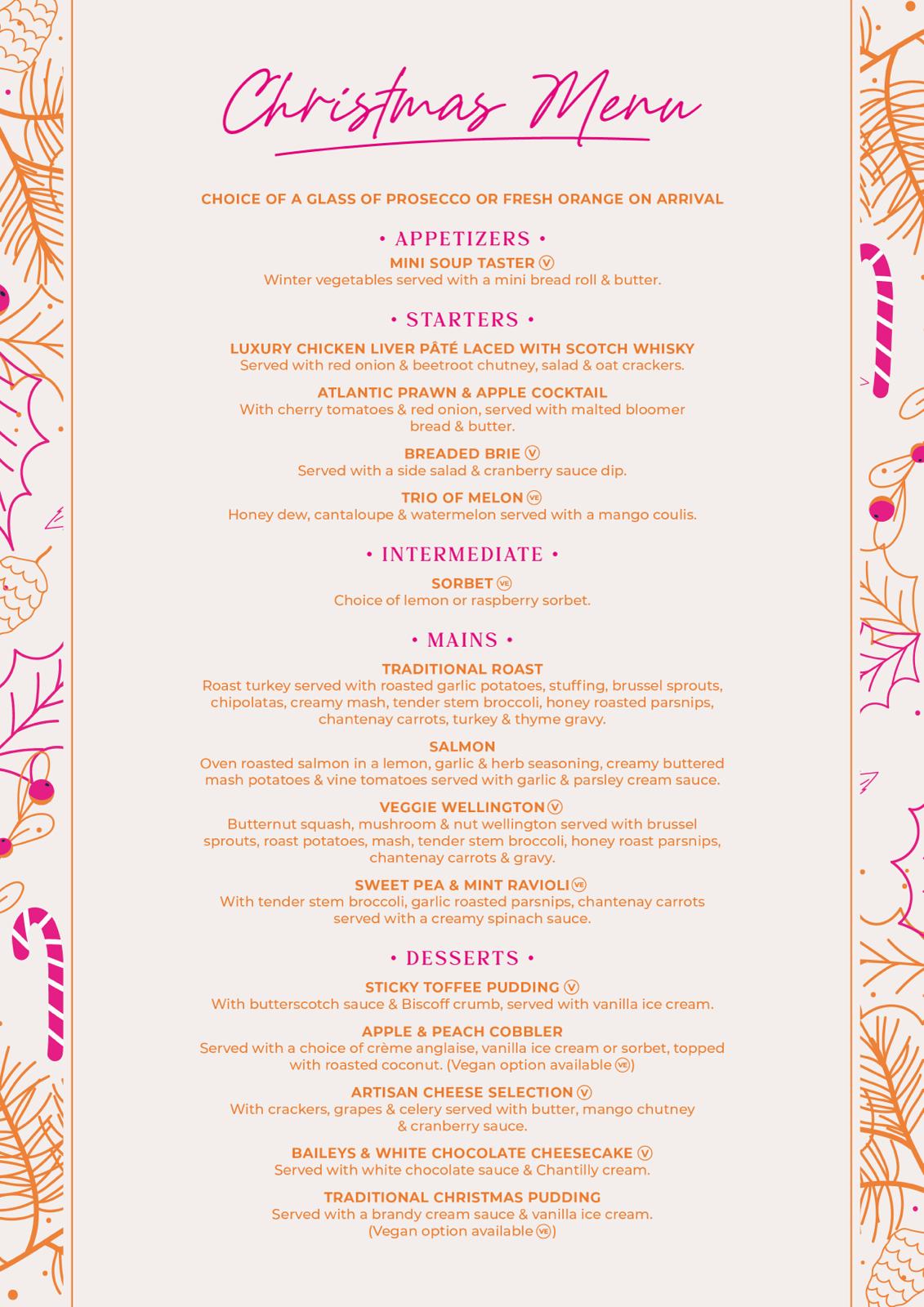 Eat, Drink & Be Merry - Adults £74.95, Under 12's £34.95